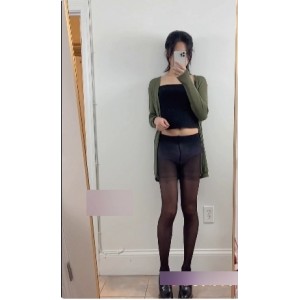 TS女装大佬《CDXUN》黑丝自拍合集