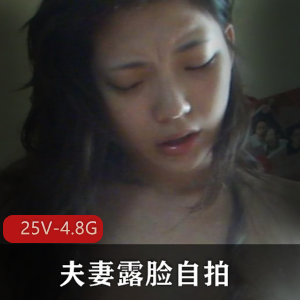 25个视频4.8G，夫妻自拍胶原蛋白美女打粑粑记录身材花样良家反应露脸